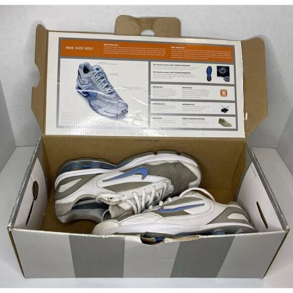 Nike Tac Shox Golf Cleats 312392-141 Women Size 8 - Picture 2 of 12